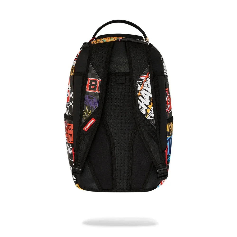 Sprayground Pacman Stickers DLXSV Unisex Multicolor Shoulder Strap Backpack DSB4